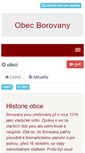 Mobile Screenshot of obecborovany.cz